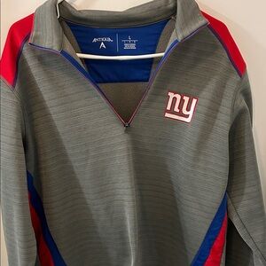 NY Giants gray pullover. Size L